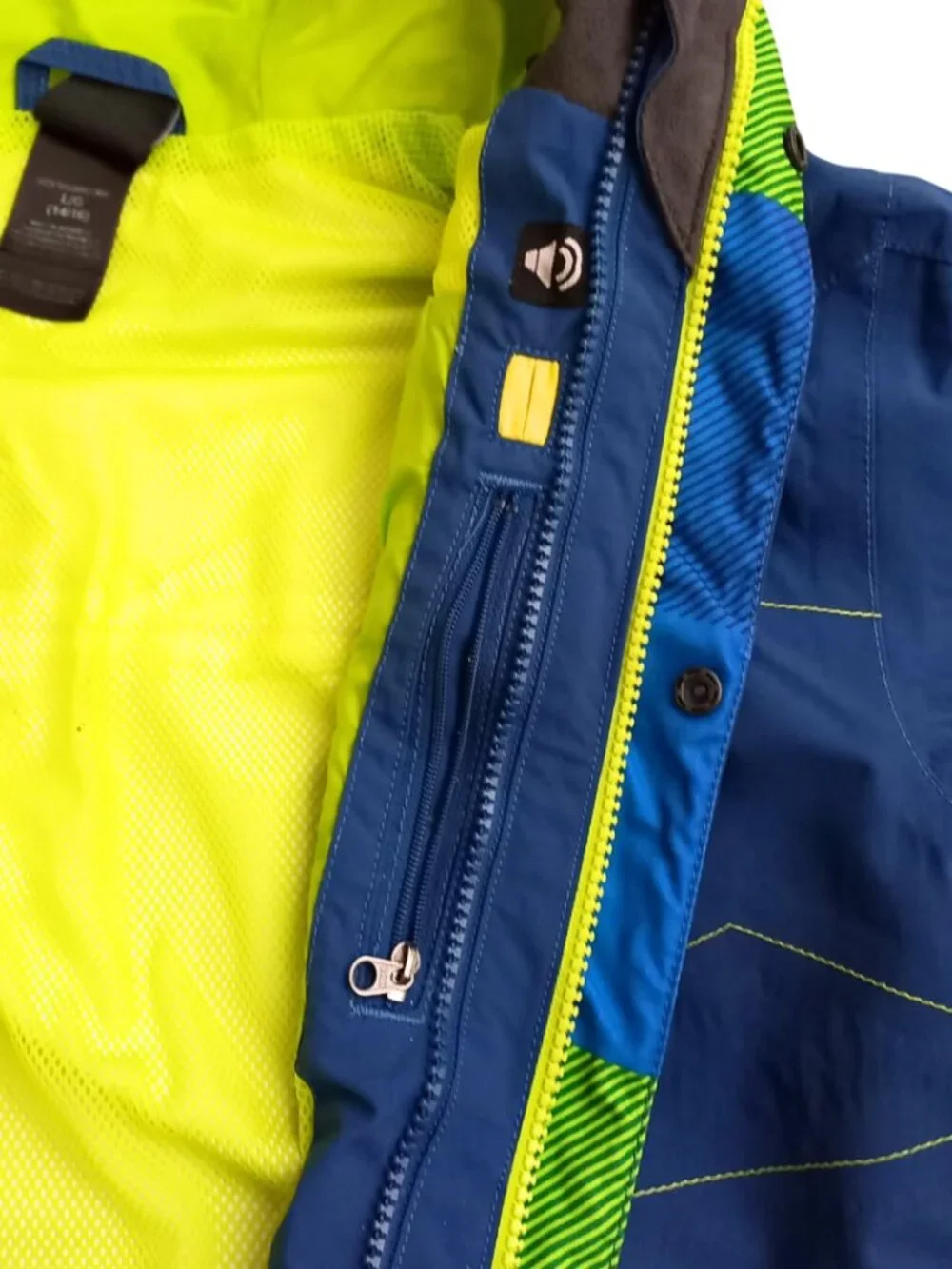 The North Face Blue Hooded Windbreaker Jacket Kids Size 14/16 Lightweight Coat